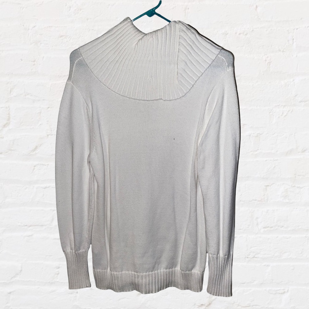 White Turtleneck Sweater
